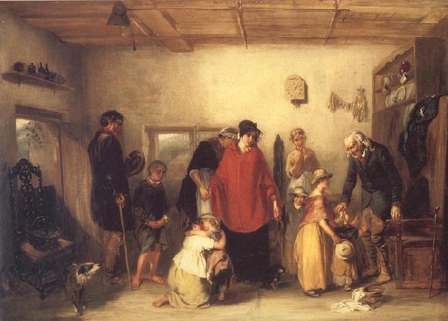 Paul Falconer Poole The Emigrant's Departure France oil painting art